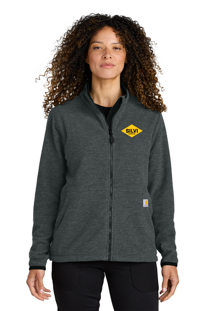 Ladies Carhartt Textured Full Zip Fleece Jacket